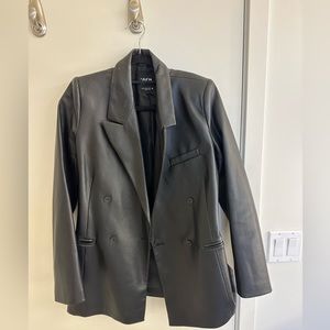 Zara Leather Blazer Size M! Great condition